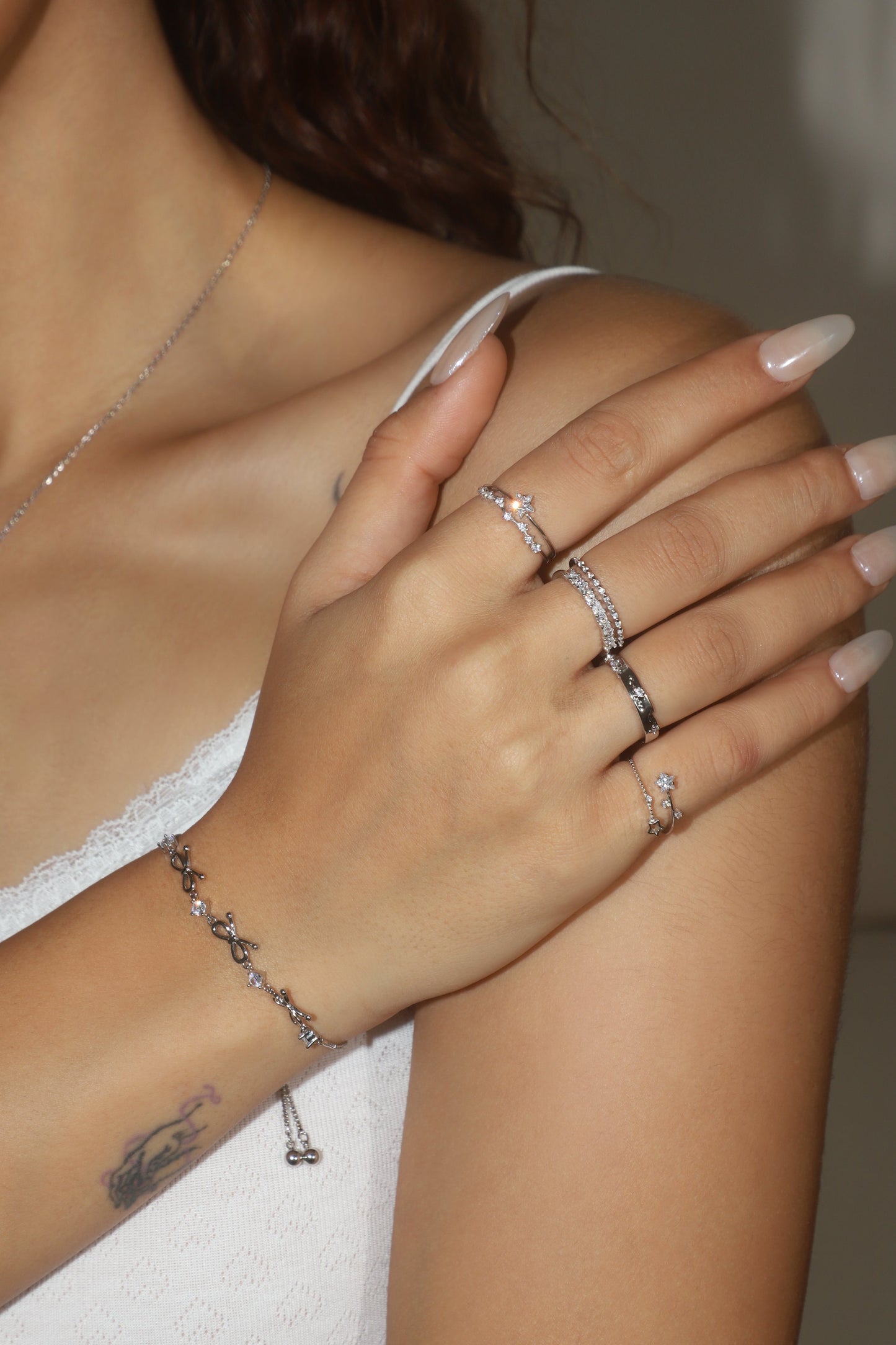 Diamonds Layering Ring