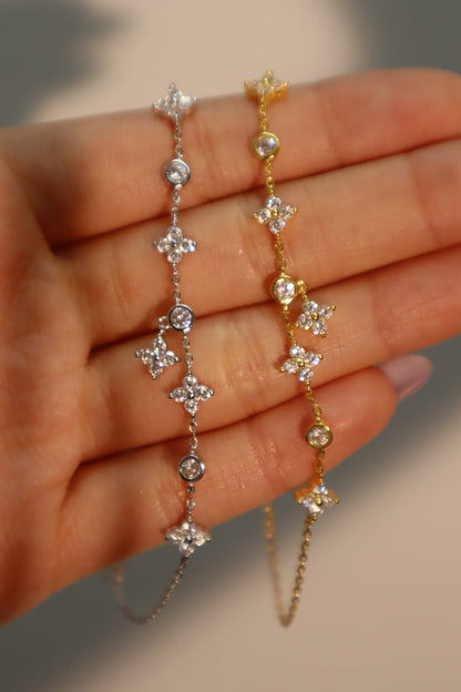 18K Gold Vermeil Multi Starlight Petal Bracelet