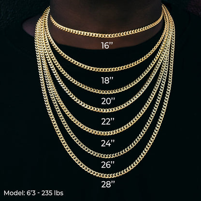 Diamond Mixed Oval Cut Tennis Chain in White Gold - 5mm