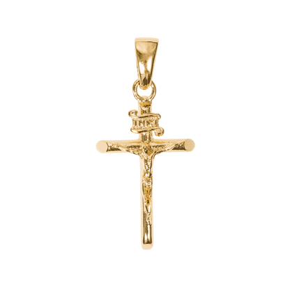 Cross and Coin Set in Yellow Gold